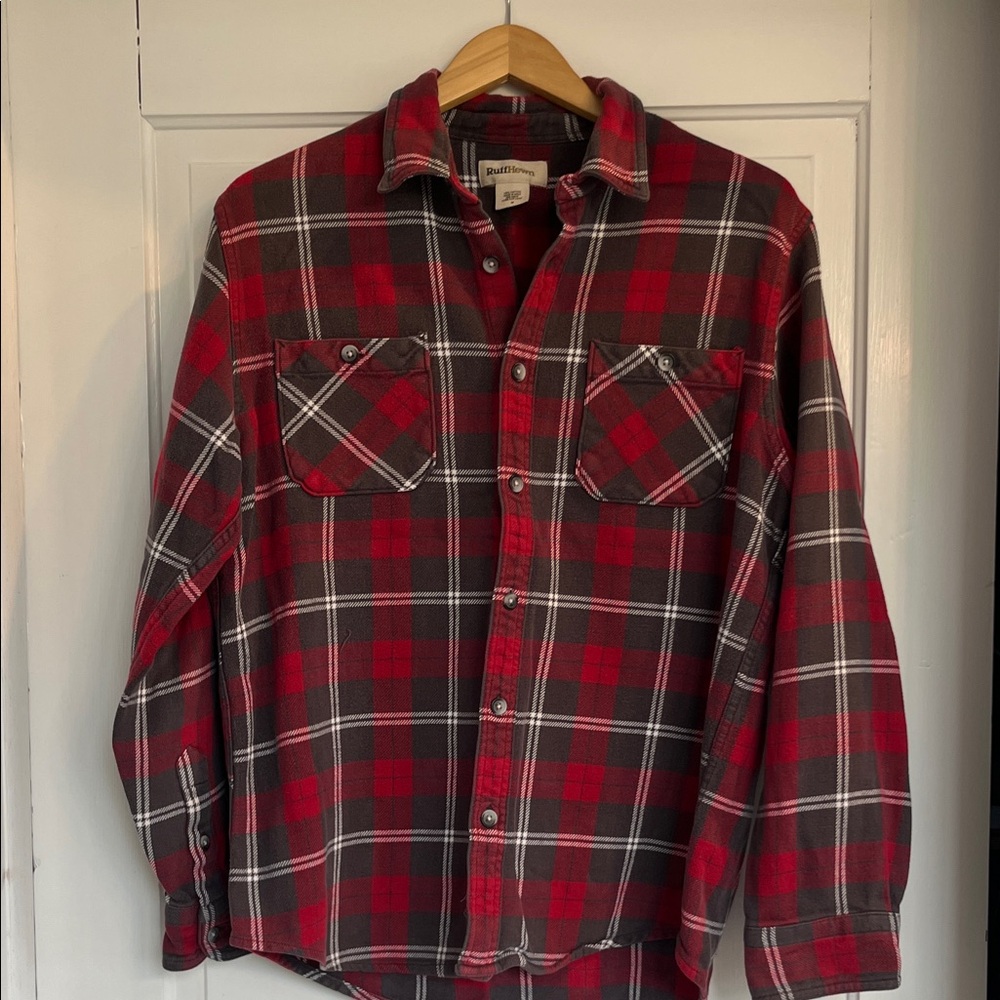 Ruff Hewn Red and Black Checkered Men's Shirt